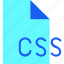 css, file, file format, file type, format, page, type 