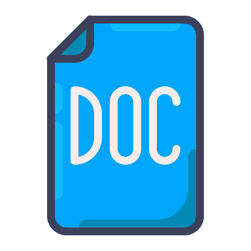 Doc, document, extension, file, file format, file type, format icon - Free download