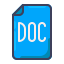 doc, document, extension, file, file format, file type, format 