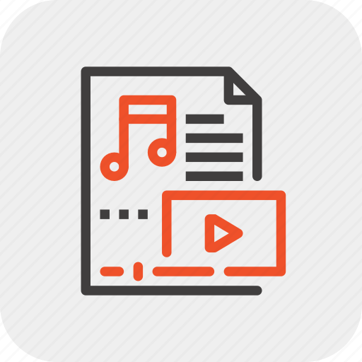 Entertainment, file, media, multimedia, music, note, video icon - Download on Iconfinder