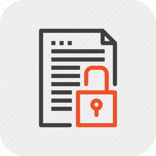 Data, document, file, padlock, paper, protection, security icon - Download on Iconfinder