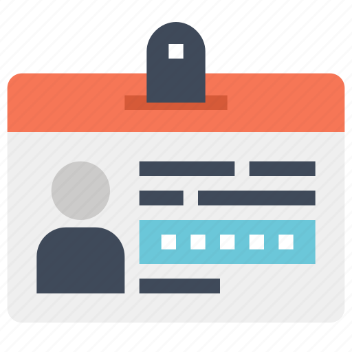 Badge, card, document, id, identification, identity, profile icon - Download on Iconfinder