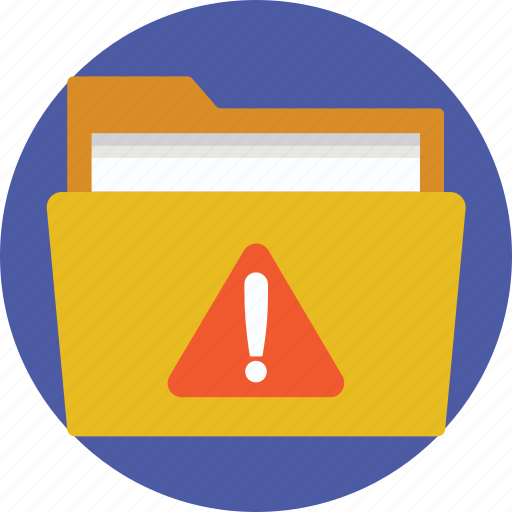 Harmful folder, infected documents, infected files, virus, warning sign icon - Download on Iconfinder