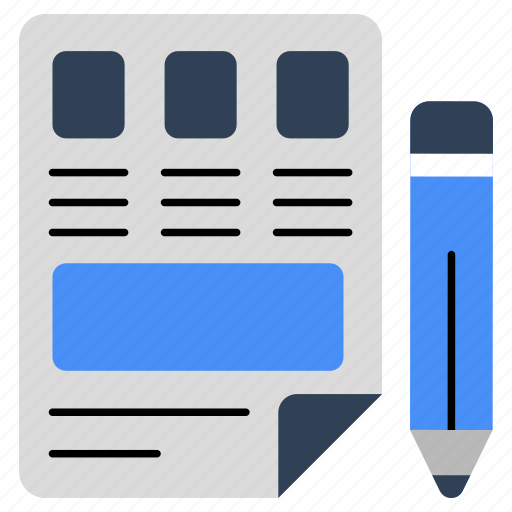 Paper writing, writing document, file, doc, article writing icon - Download on Iconfinder