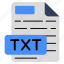 txt file, file format, filetype, file extension, document 