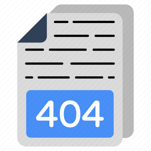 404 file, file format, filetype, file extension, document icon - Download on Iconfinder