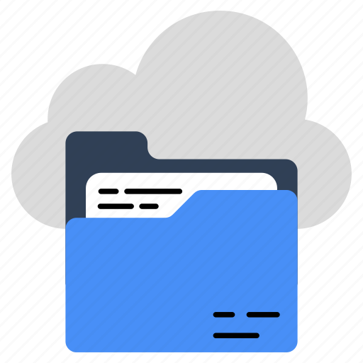 Folder, document, doc, binder, cloud icon - Download on Iconfinder