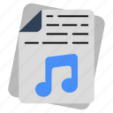 music file, file format, filetype, file extension, document