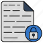 locked file, secure document, file security, file protection, file safety 