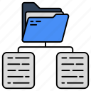 network folder, document, doc, archive, binder