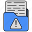 folder error, document, doc, archive, binder 
