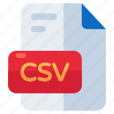 csv file, file format, filetype, file extension, document