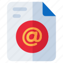 email address page, file format, filetype, file extension, document