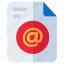 email address page, file format, filetype, file extension, document 