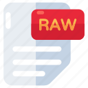 raw file, file format, filetype, file extension, document
