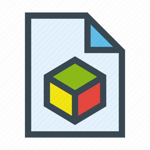 Document, file, modeling, render, tridimensional icon - Download on Iconfinder