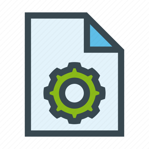 Configuration, document, edit, file, gear icon - Download on Iconfinder