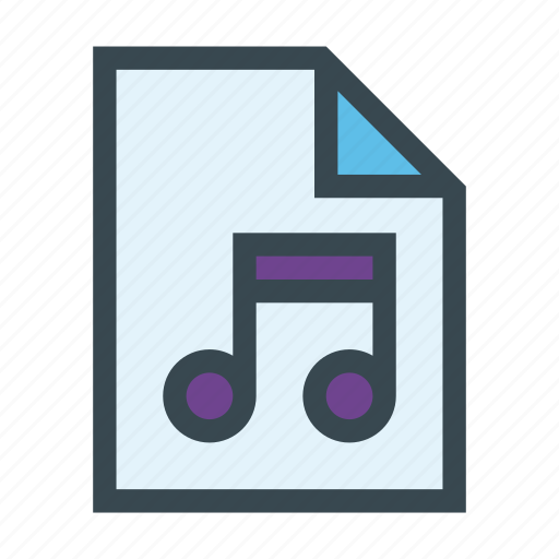 Document, file, music, sound icon - Download on Iconfinder