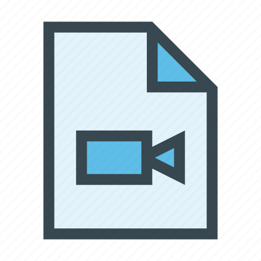 Document, file, movie, multimedia, video icon - Download on Iconfinder