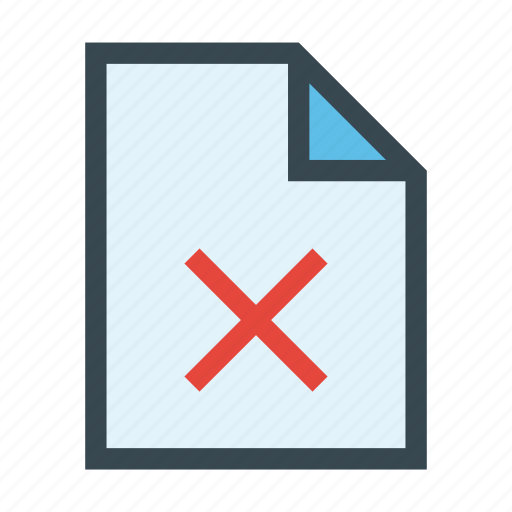 Delete, document, erase, file, wrong icon - Download on Iconfinder
