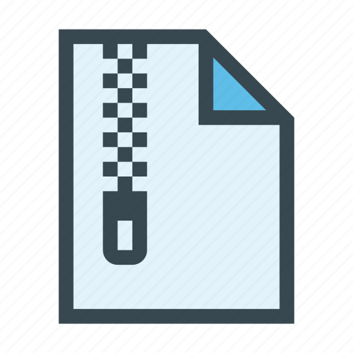 Compress, document, file, zip, zipper icon - Download on Iconfinder