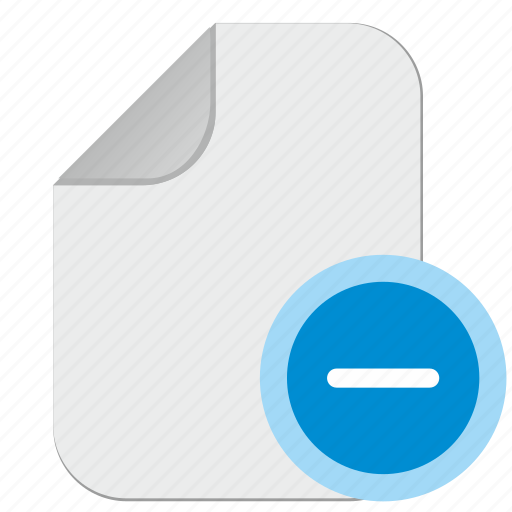 Document, file, minus, operation icon - Download on Iconfinder