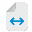 document, file, horizontal, move