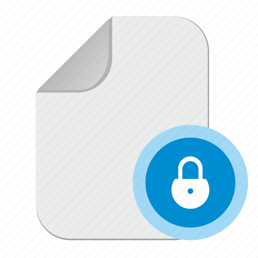 Document, file, lock, password icon - Download on Iconfinder