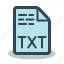 file, format, text, txt 