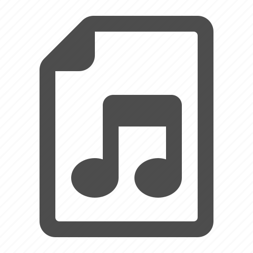 Audio, document, file, music note, page icon - Download on Iconfinder