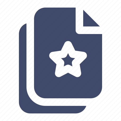 Document, favorite, file, page, paper, star icon - Download on Iconfinder