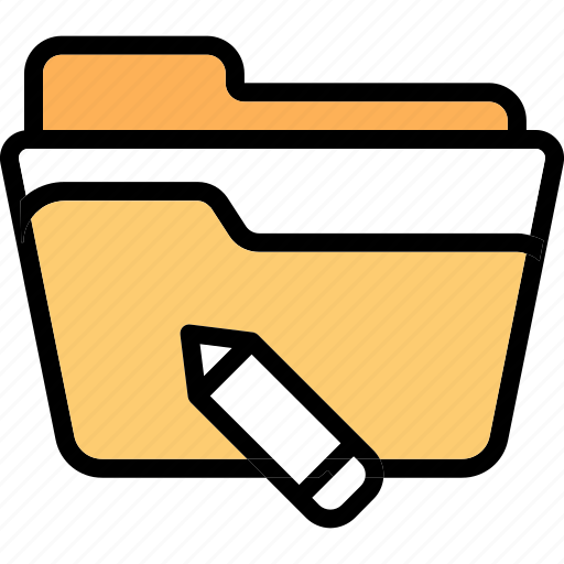 Folder, archive, file, document, data, edit icon - Download on Iconfinder
