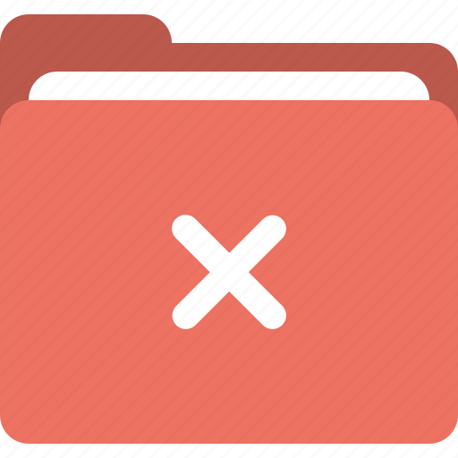 Cancel, error, failed, folder, unsuccessful icon - Download on Iconfinder