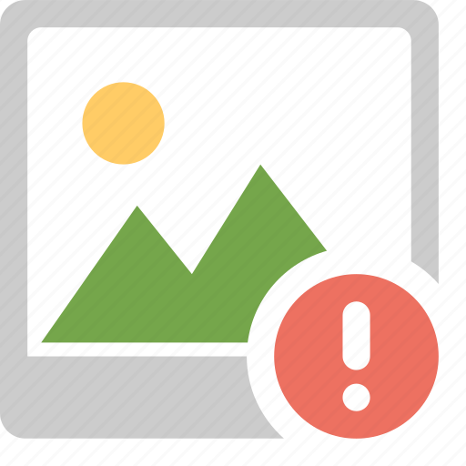 Alert, gallery, image, media, photo, photography, warning icon - Download on Iconfinder