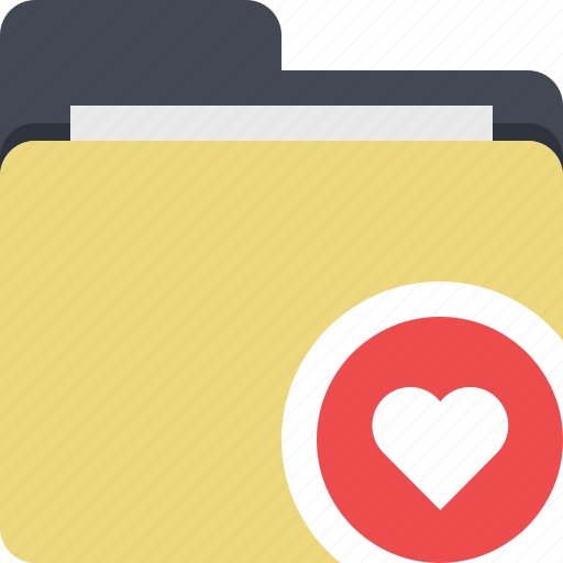 Documents, favorite, favorites, folder, heart, categorized, category icon - Download on Iconfinder