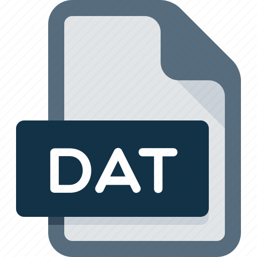 Dat, document, extension, file, format icon - Download on Iconfinder