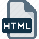 document, extension, file, html, page, web, type