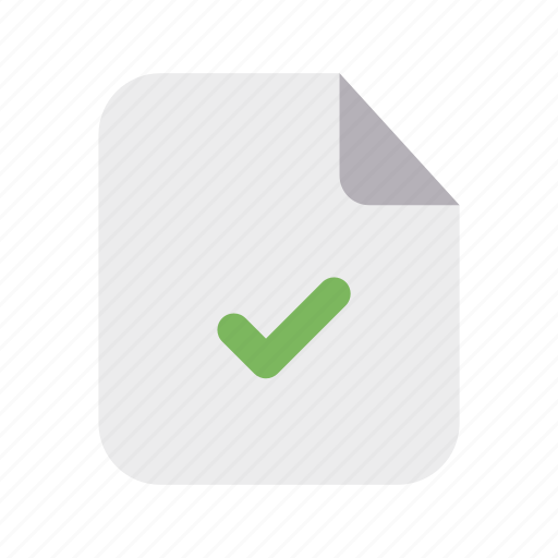 Files, 1, flat, approved, file icon - Download on Iconfinder