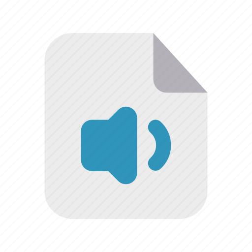 Files, 1, flat, audio, file icon - Download on Iconfinder