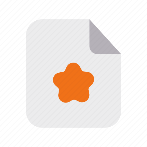 Files, 1, flat, starred, file icon - Download on Iconfinder