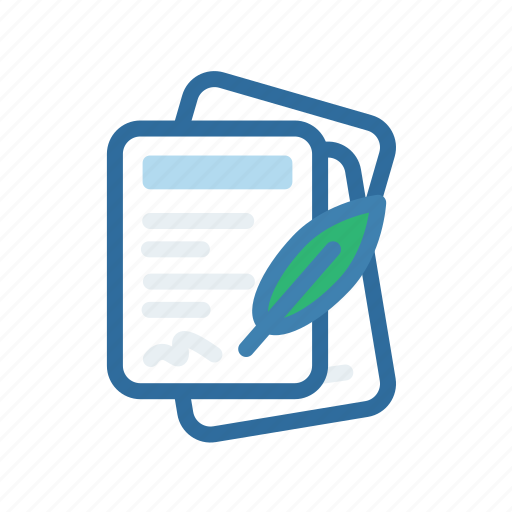 Document, extenstion, file, format, ink, paper, quil icon - Download on Iconfinder