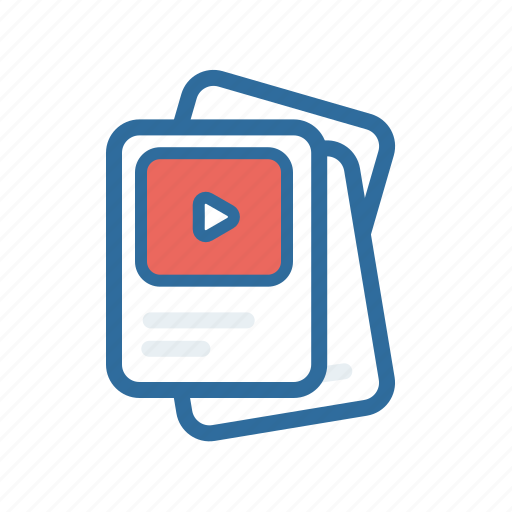 Document, extenstion, file, format, media, paper, video icon - Download on Iconfinder
