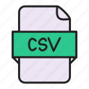 csv, file