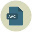 aac, extension, file, type