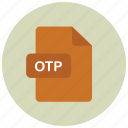 extension, file, otp, type