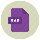 extension, file, rar, type