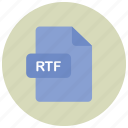 extension, file, rtf, type