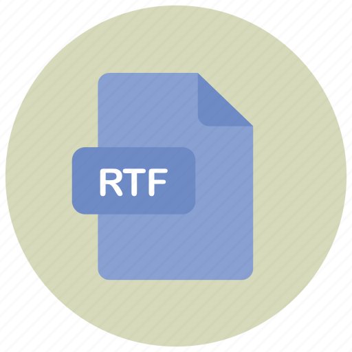 Extension, file, rtf, type icon - Download on Iconfinder