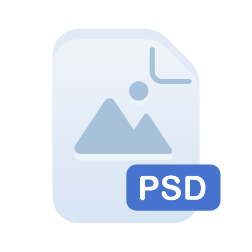 Document, extension, file, filetype, format, psd, type icon - Free download