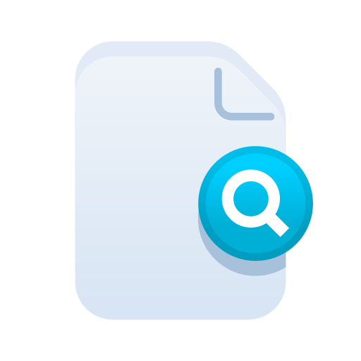 Document, file, filetype, find, magnifier, paper, search icon - Free download